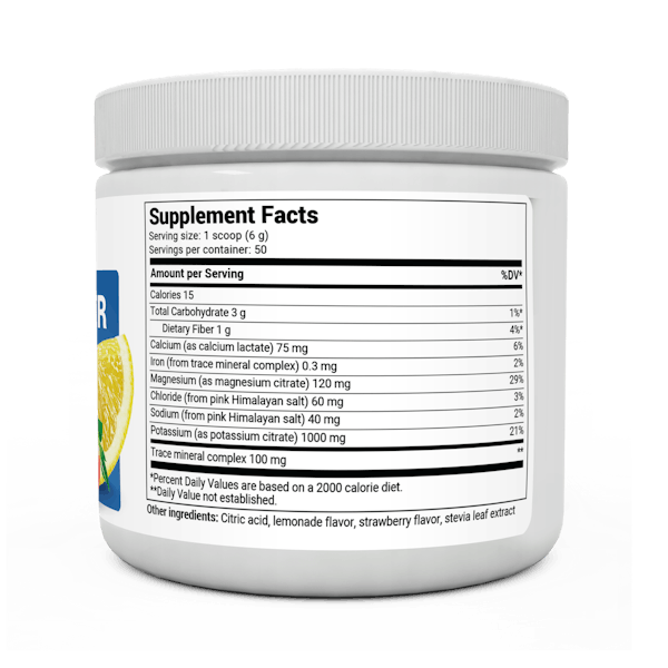 Electrolyte Powder Strawberry Lemonade | Dr. Berg